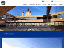 Tablet Screenshot of dima-immobilien.de